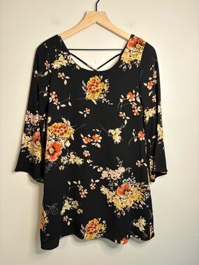 Women’s Altar'd State floral long sleeve mini dress size M